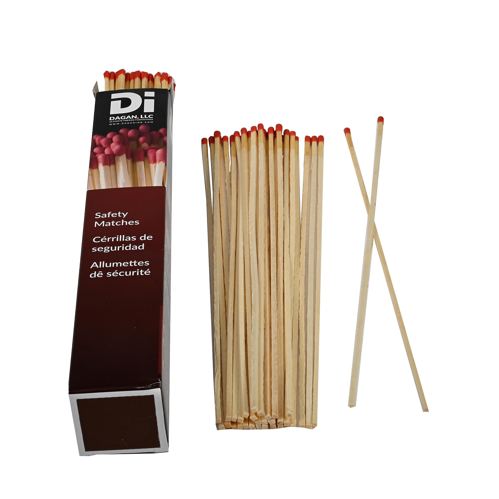 Extra Long Premium Fireplace Matches - 90 Matches Per Box