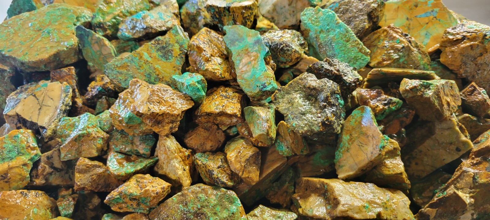 Natural Turquoise Rough Blue Silver Mine, Lone Mountain District NV - Half Pound