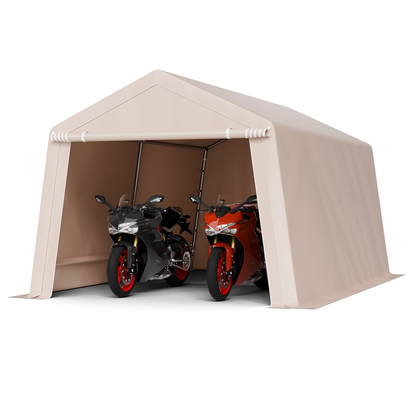 Uimoso 10x15 ft Portable Outdoor Storage Shed Canopy Tent Garage