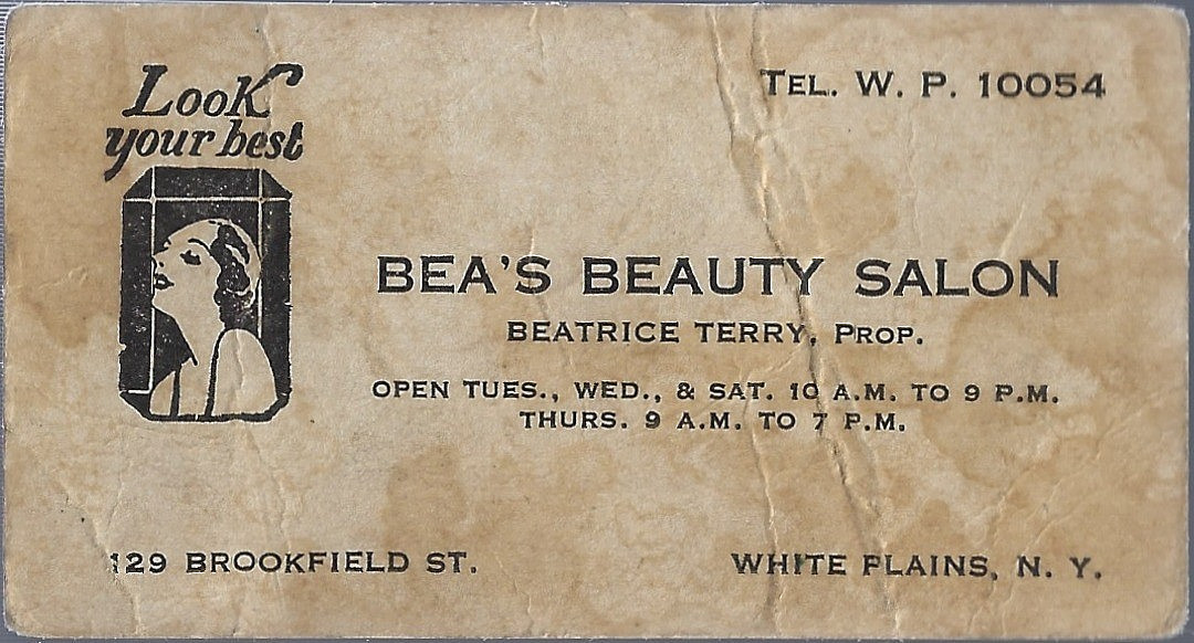1950s~African American Beauty Salon Advertising~Miniature Bible~White Plains, NY