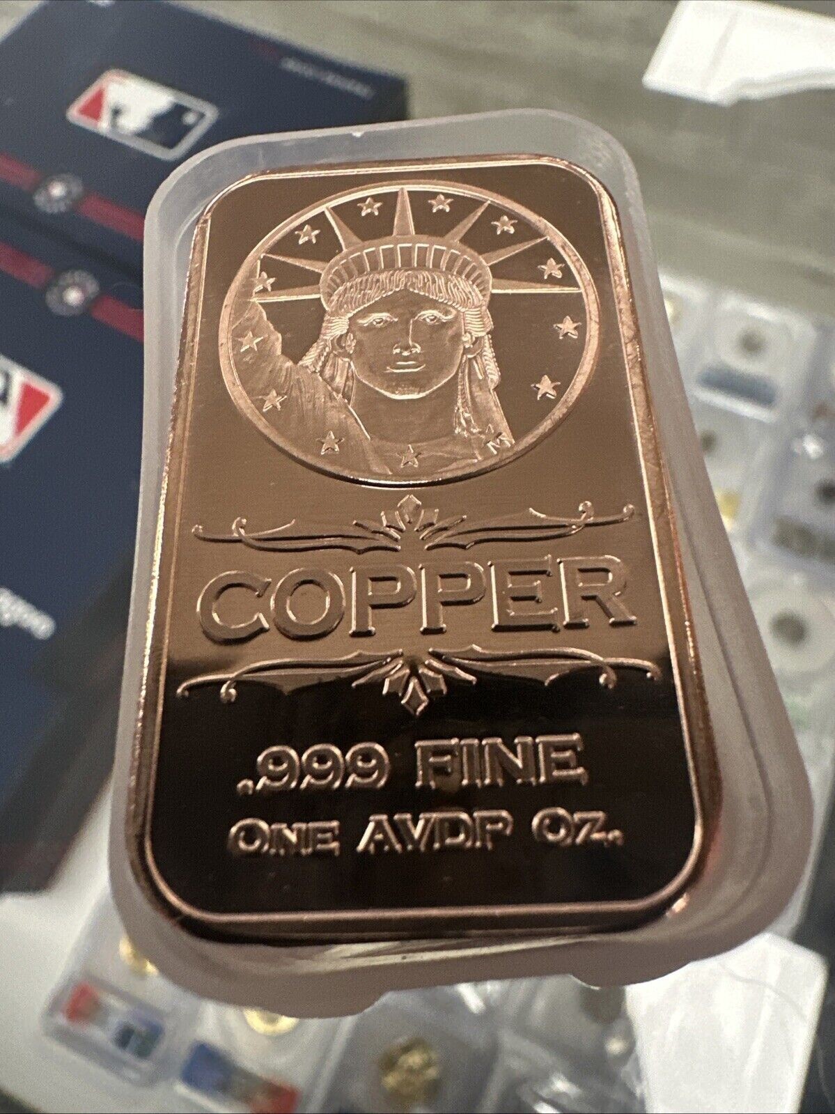 TUBE OF 20 X 1 OZ .999 FINE COPPER BARS BULLION 20 RANDOM PICK