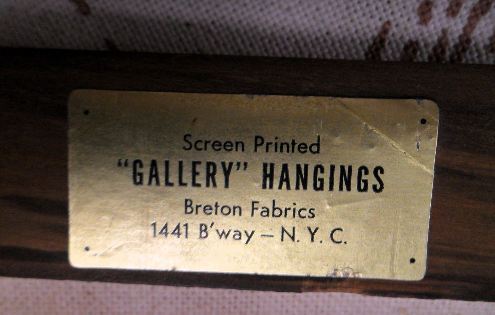 Large US Rev. War cloth wall hanger by Walter Iler.