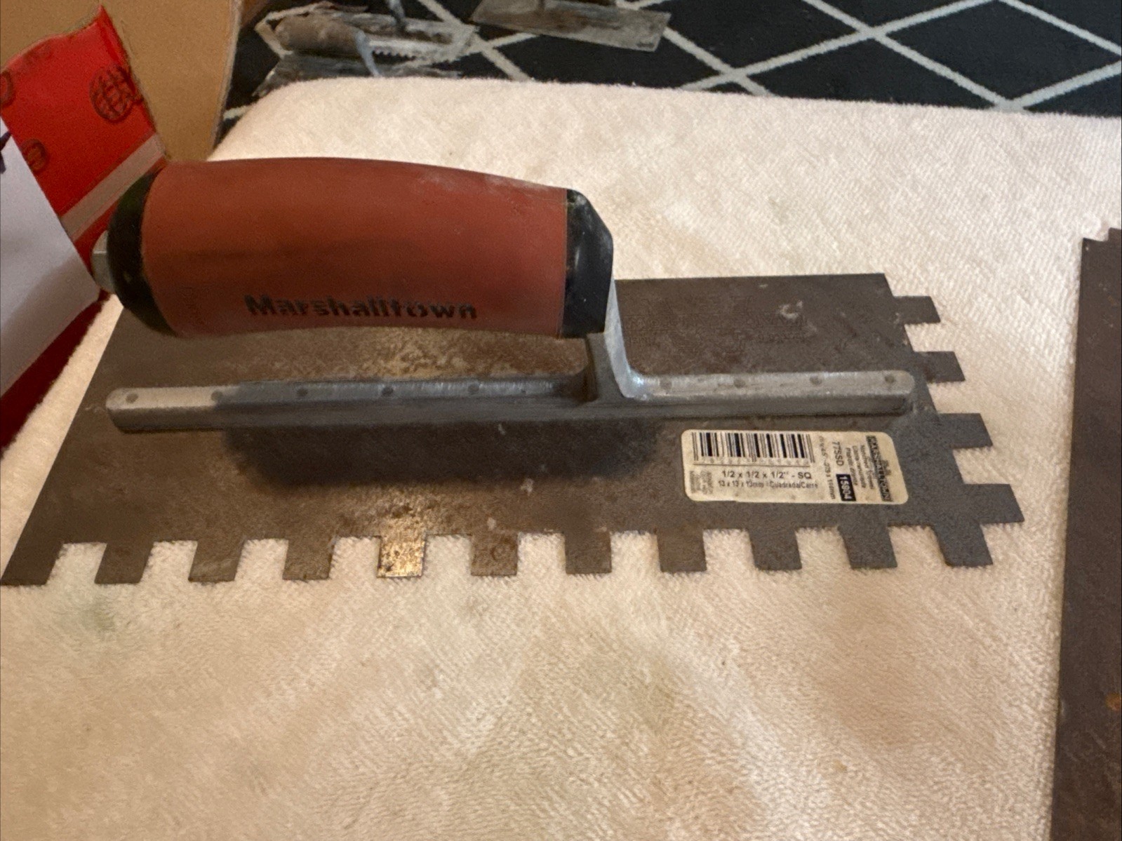 X5 Marshalltown Notched Trowels with Durasoft Handle & Different sizes