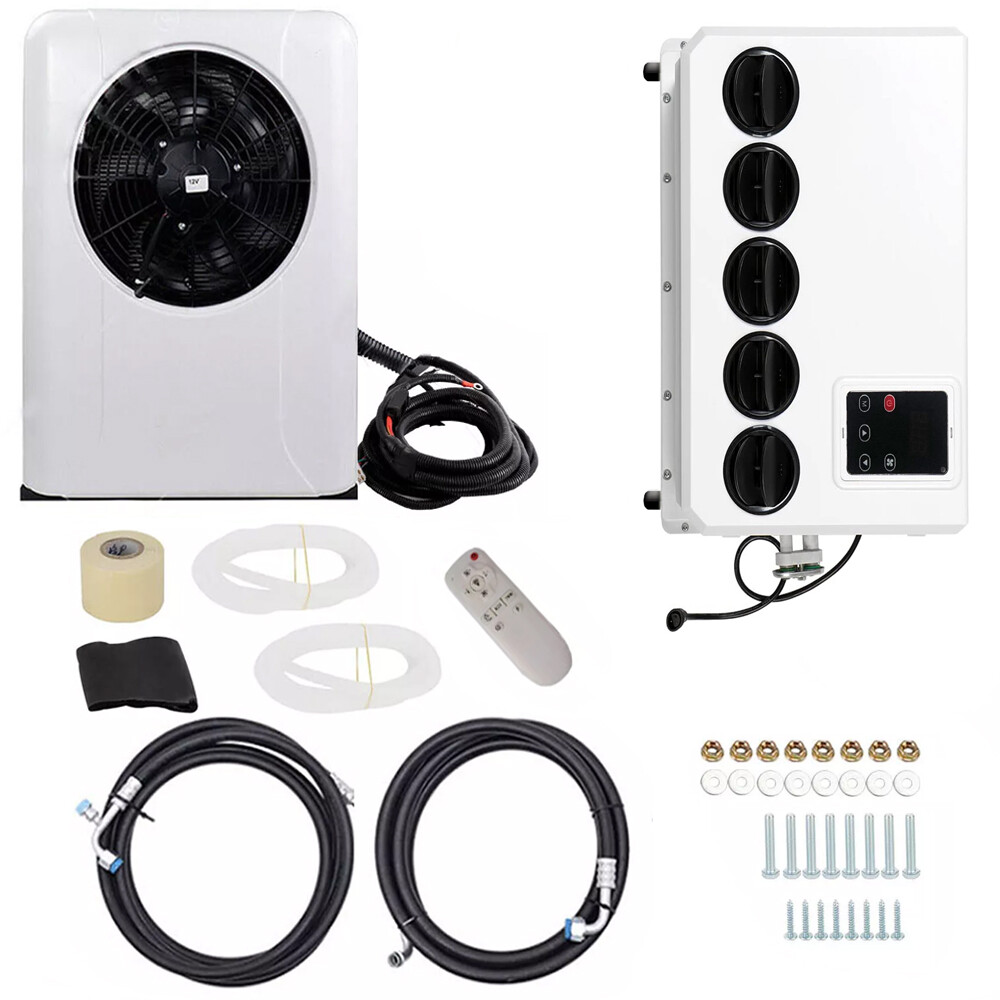 12000BTU 12V Truck Cab Air Conditioner Split AC for Semi Trucks Bus RV Caravan