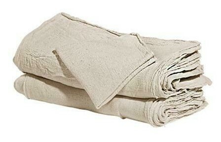 2500 industrial shop cleanup rags / towels natural