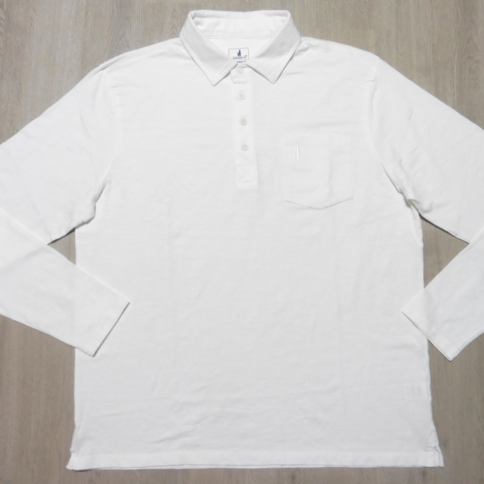 JOHNNIE O Mens COASTAL WASH POLO SHIRT LONG SLEEVE ORIGINAL 4-BUTTON GOLF