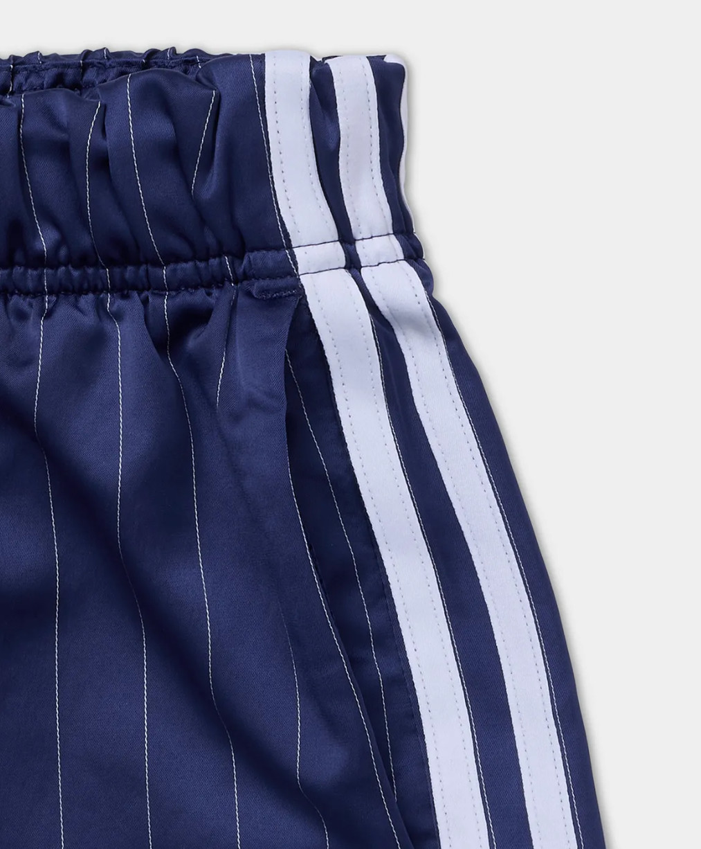 adidas Originals Pinstripe Satin Shorts Women's Lifestyle Pants AsiaFit KC4235