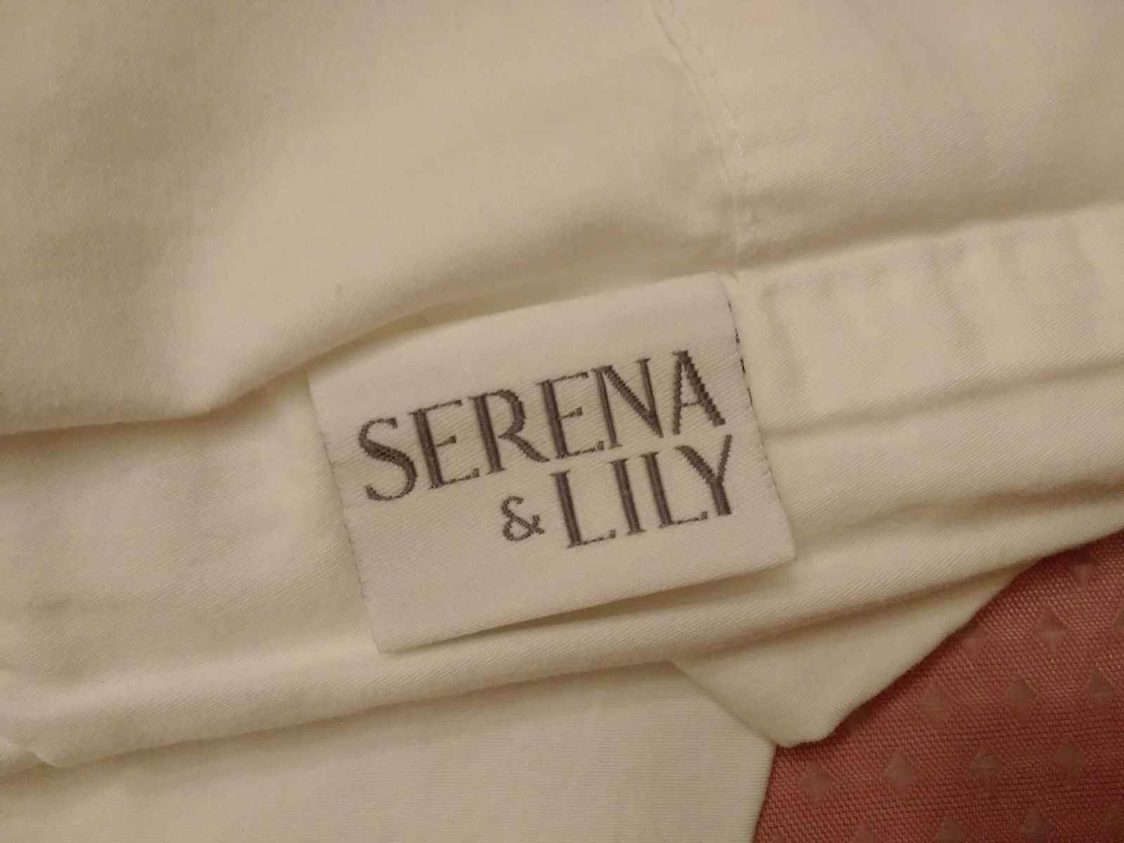 Serena And Lilly 2 Standard Pillow Case Embroidered Gray White 100% Cotton