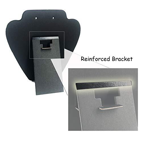 6 Pieces Black Velvet Necklace Display Jewelry Display for Selling and Shows