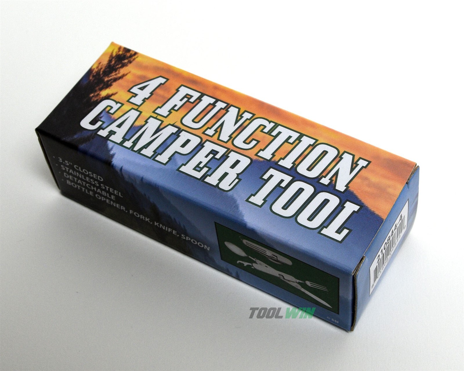 4-in-1 Folding Camping Cutlery Set Eating Utensil Fork Knife Spoon Mess Kit