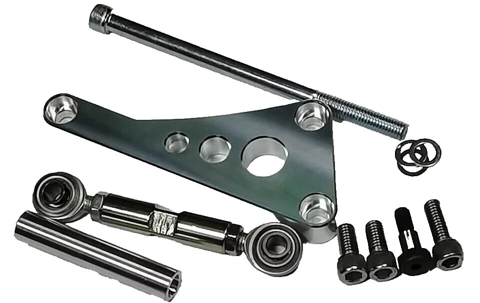 SBC Chevy 305 327 350 400 V BELT Pulley w/Bracket Kit & Long Water Pump PS Pump