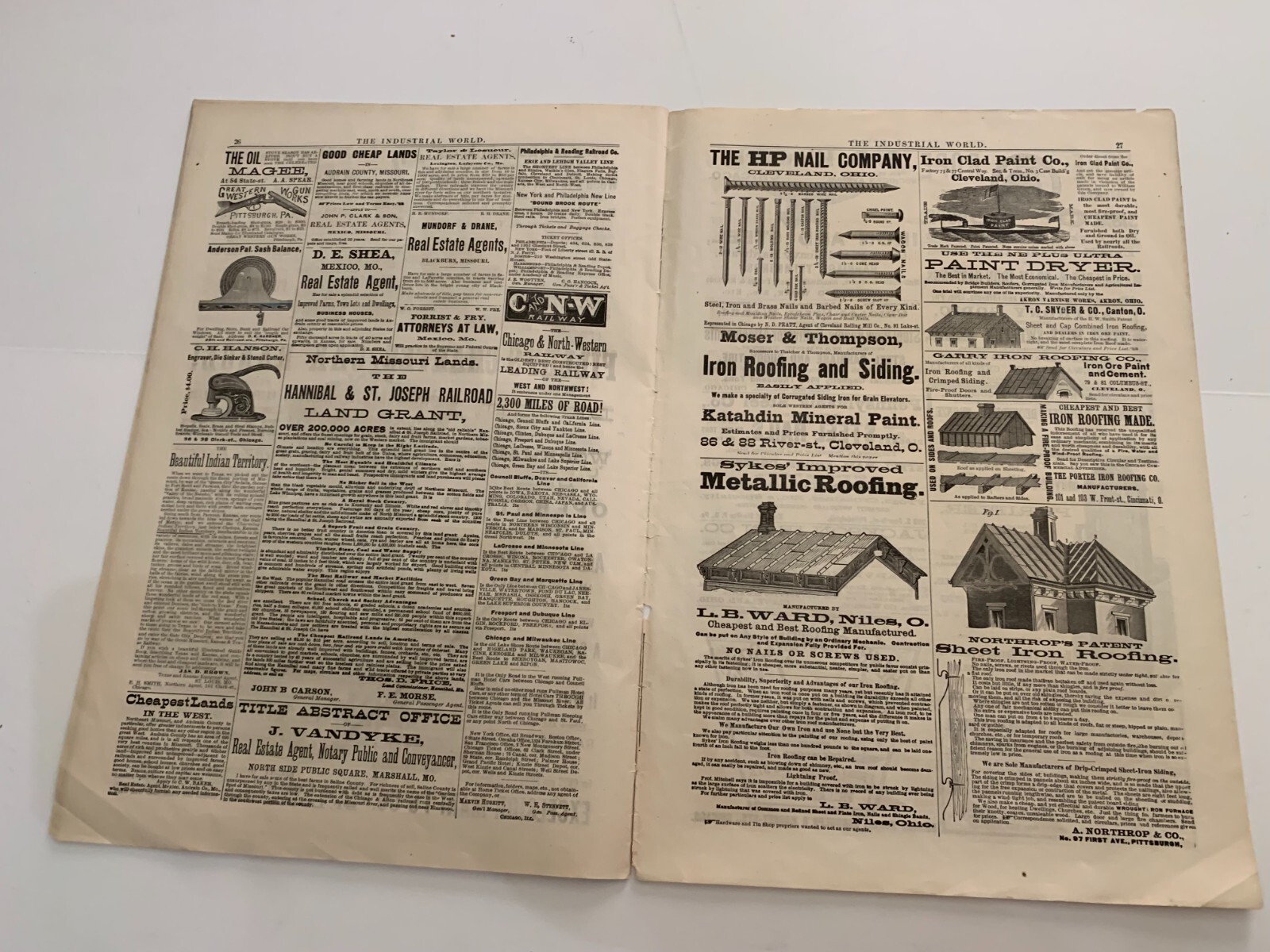 1880 Commercial Industrial World Advertiser Magazine Chicago September 2 1880