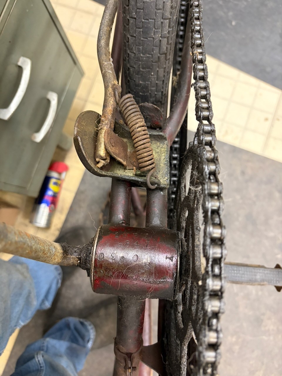 Rollfast RARE! Prewar Mens Bicycle Hanging Tank & Mouse Taillight Zep?