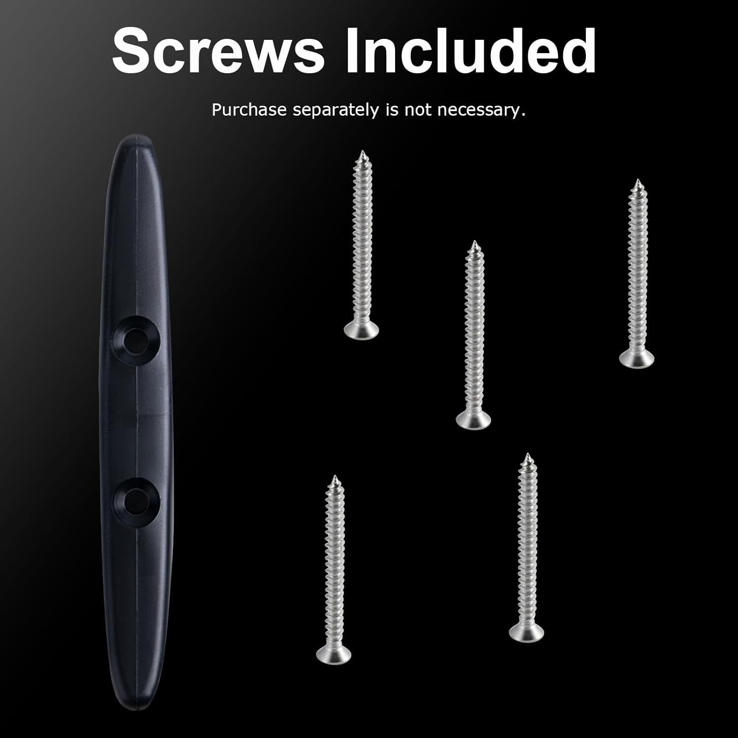 1 Pcs 8 inch Boat Cleat, Dock Cleat, Nylon, Kayak Rope Tie Cleat, Rope Cleat