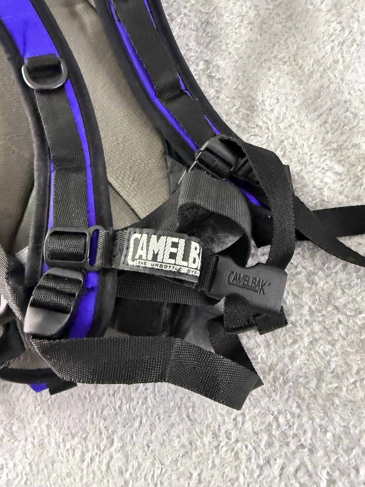 CamelBak HAWG Hydration Backpack Blue Omega Reservoir Hiking No Bladder