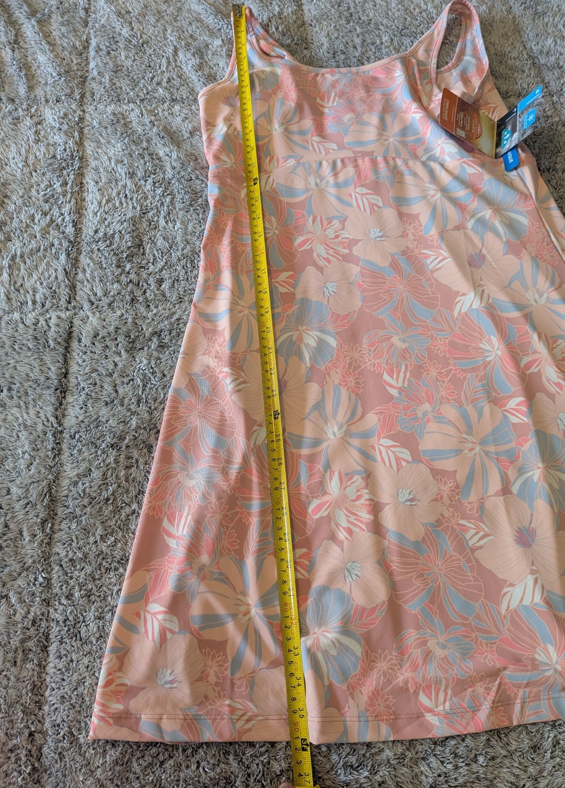 Columbia Large PFG Activewear Floral Causal Dress New w/Tags Ladies