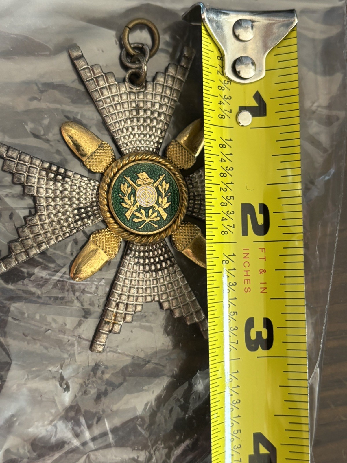 1930 Engraved GERMAN Hunting Club SHOOTING AWARD BADGE