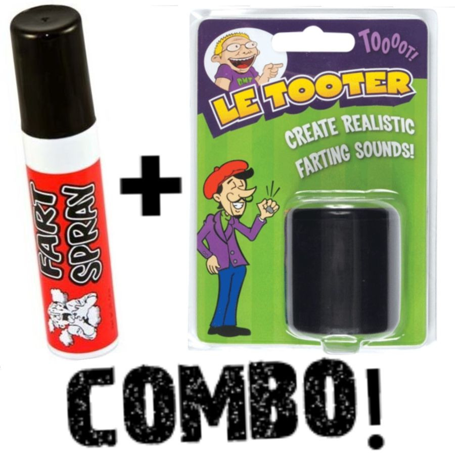 Fart Spray + Le Tooter Combo Create Realistic Fart Smell Sounds Pooter Machine