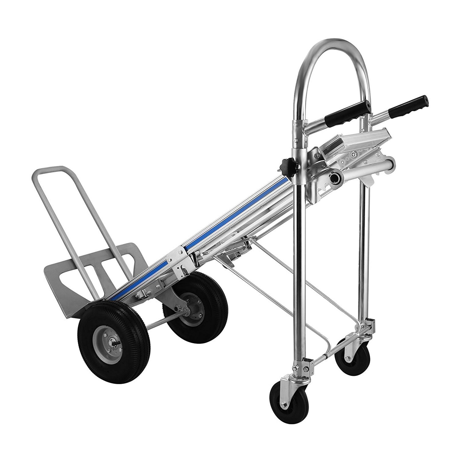 Aluminum Convertible Hand Truck 4-in-1 1000 Lbs Capacity Heavy Duty Dolly Cart