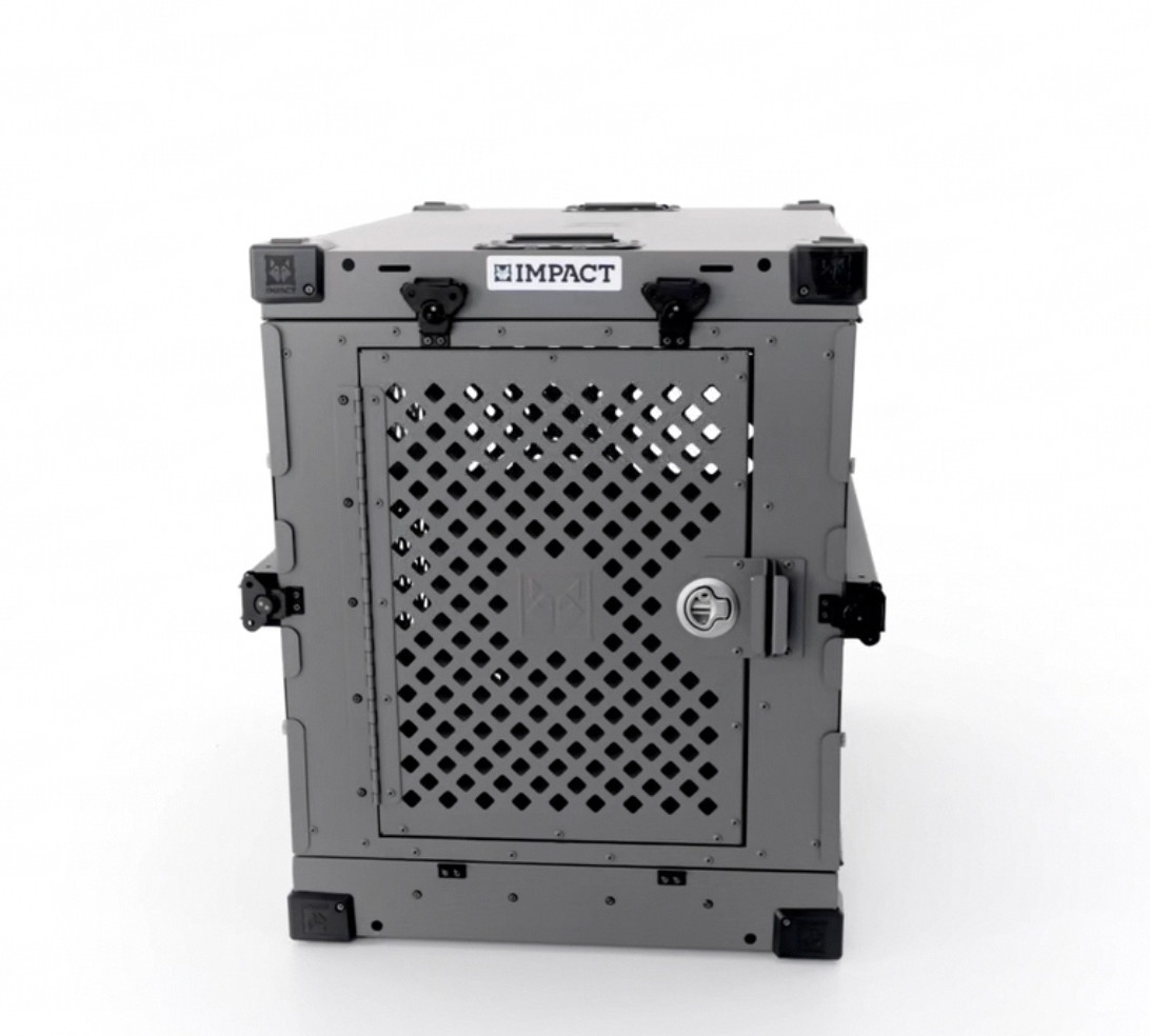 Impact Collapsible Dog Crate MINT 40"+ XL Gray