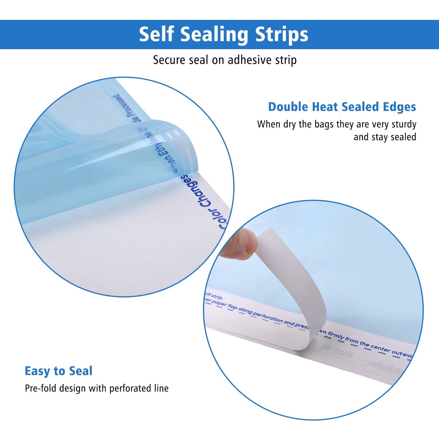 OneMed Self Seal Sterilization Pouches, for Dental Tattoo Nail 3.5"x5.25"-200