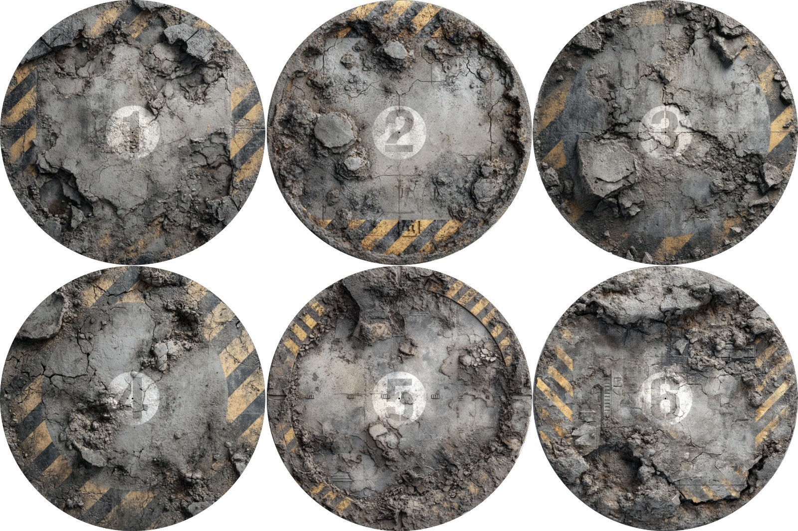 Objective Markers Set - 7.57" - Breach - Compatible w/ Warhammer 40K