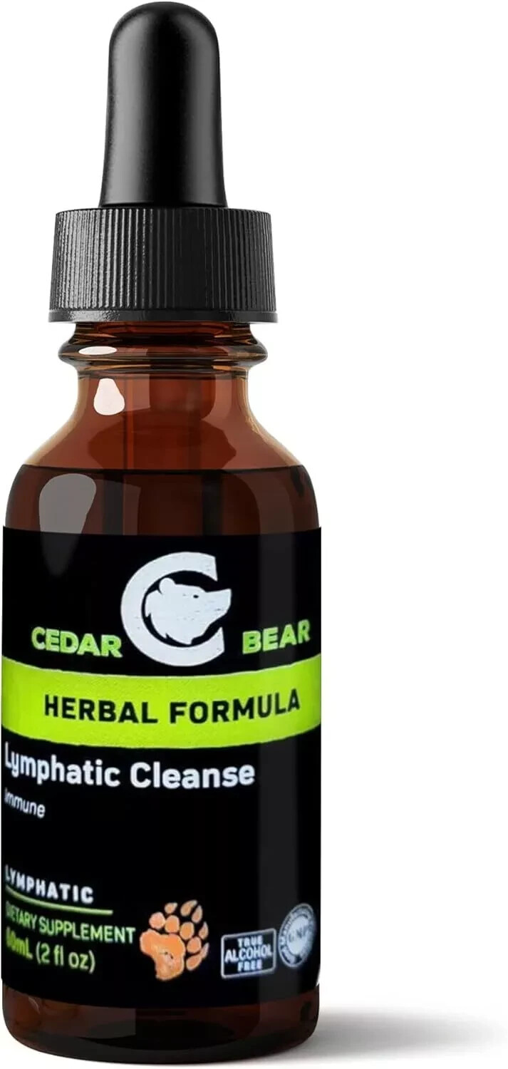 Cedar Bear - Lymphatic Cleanse Immune Support Supplement, Alcohol-Free, 2oz