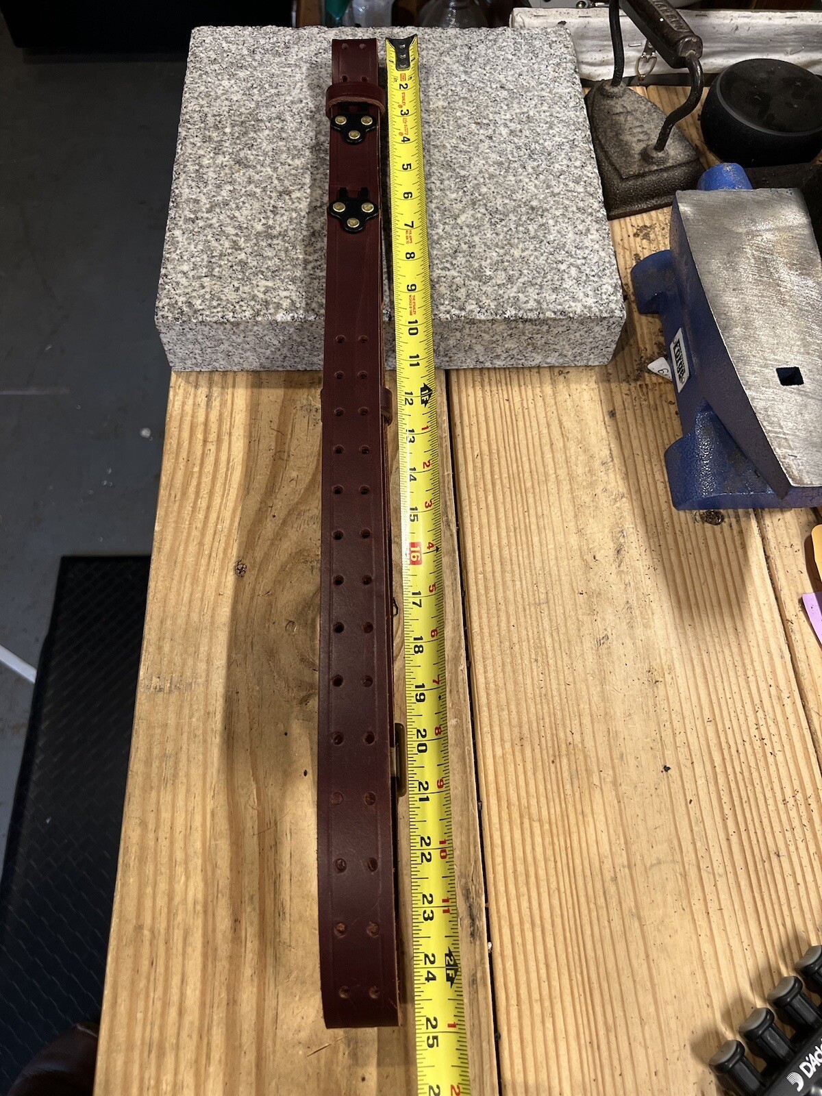 M1907 Rifle Strap / Sling - Full Grain English Bridle Leather - Handmade in USA