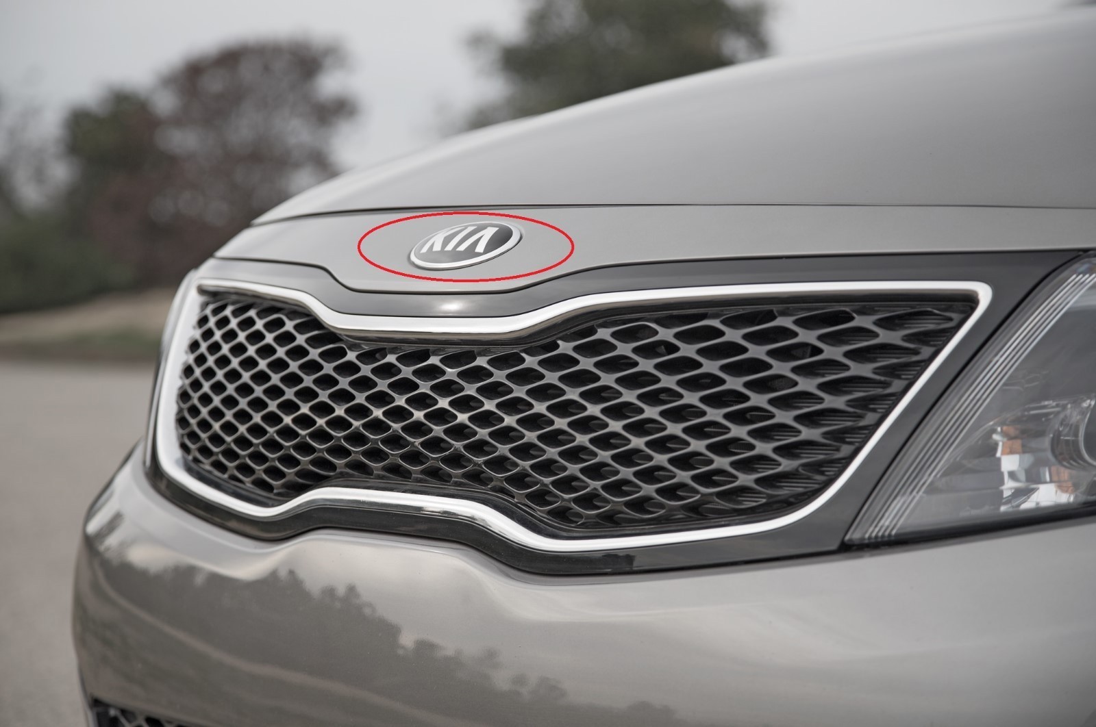 Front Bumper Emblem Hood Fit For Kia Logo 11-2020 Optima Genuine Badge Ornament