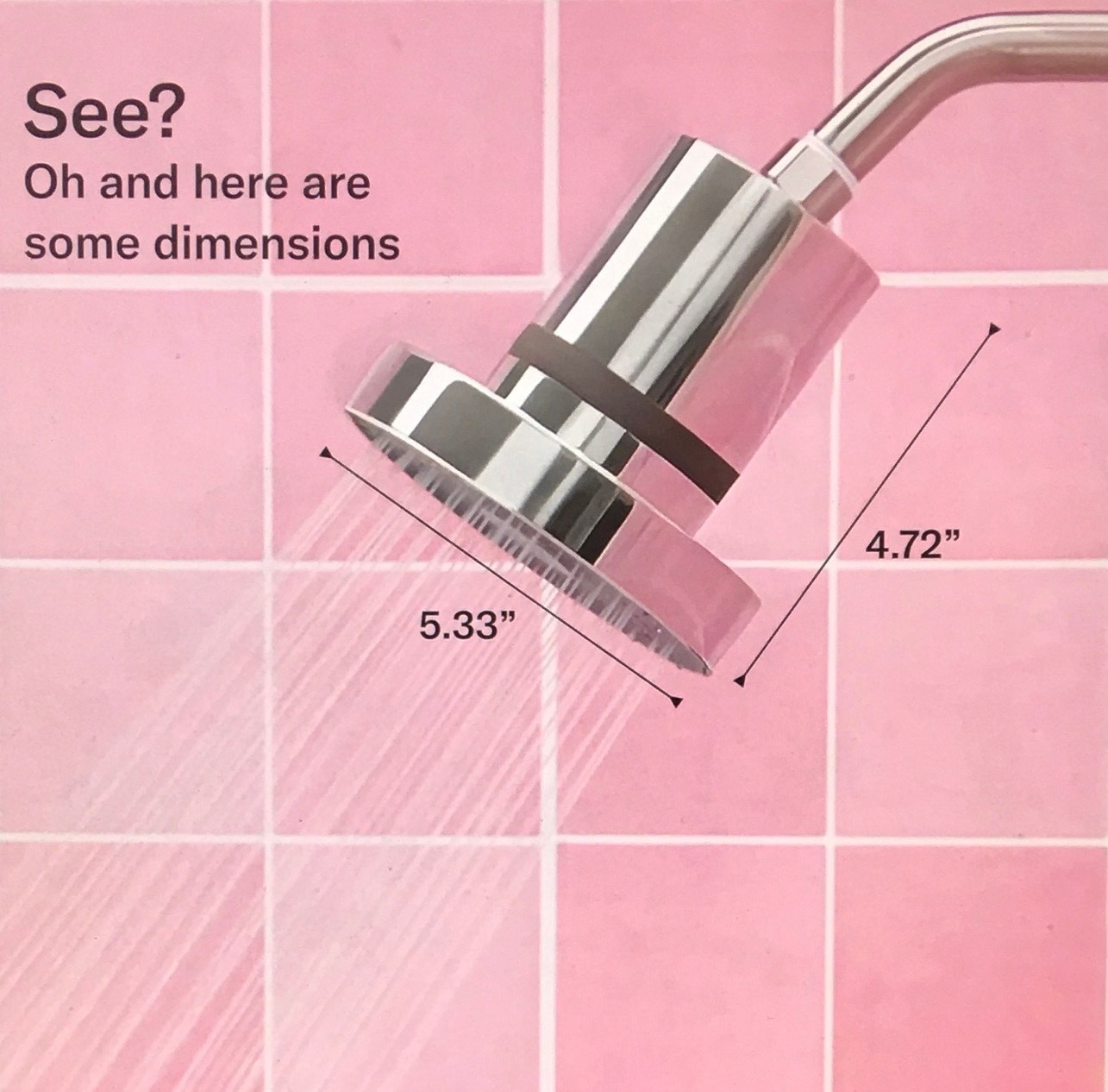 THE JOLIE Filtered Showerhead, W/Filter System, High Pressure (Modern Chrome)