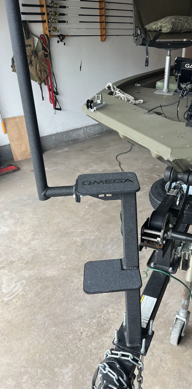 Omega Step Dual Step bass Boat Trailer Steps