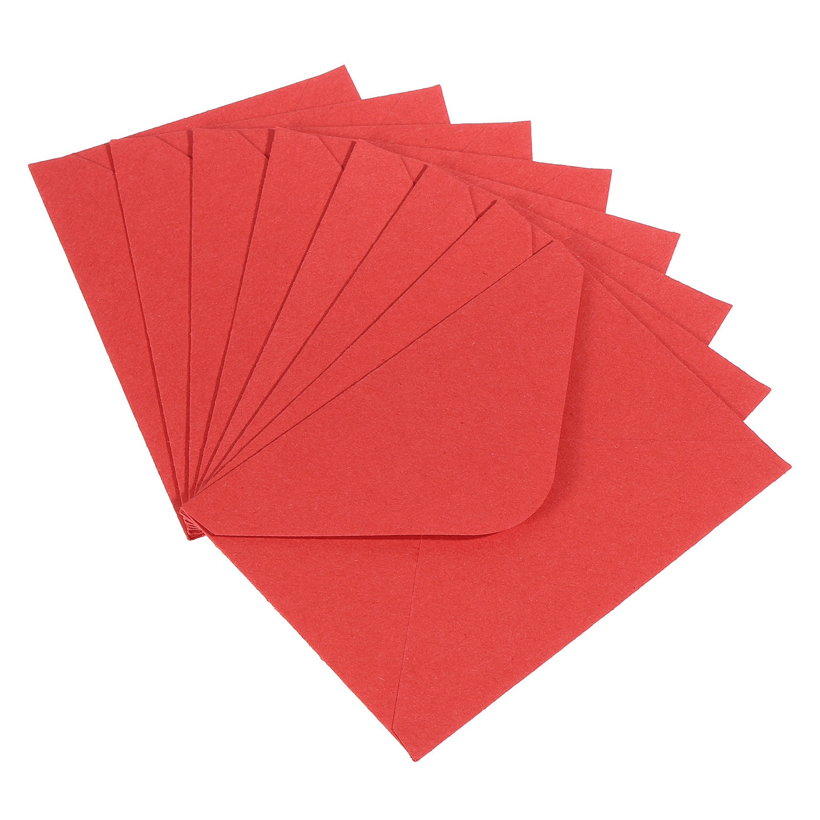100Pcs Mini Envelopes, Tiny Pockets Card Business Card Envelope, Red