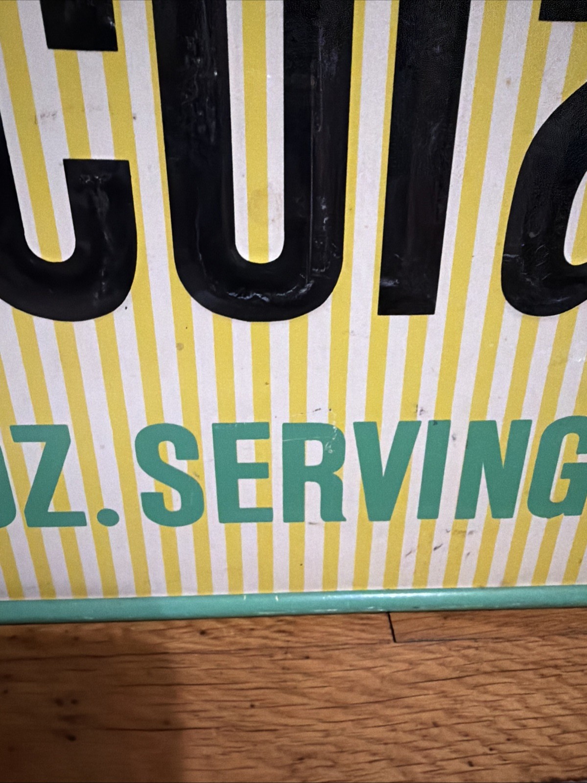 Original 32” Diet Rite Cola Advertising Sign