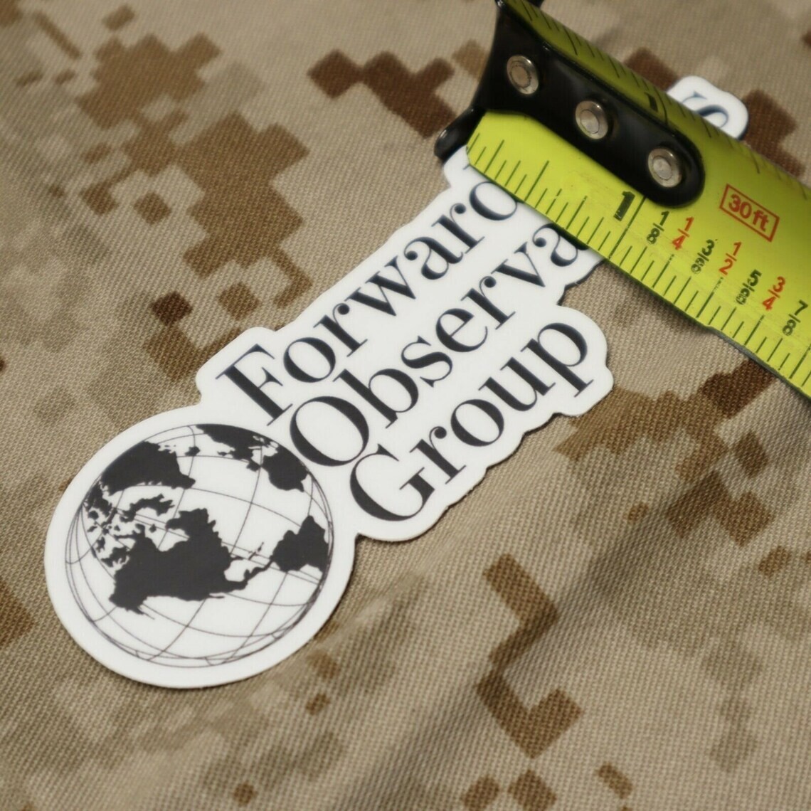 Forward Observations Group "Global" Sticker, Not SUPDEF, GBRS, ONE7SIX, Superior