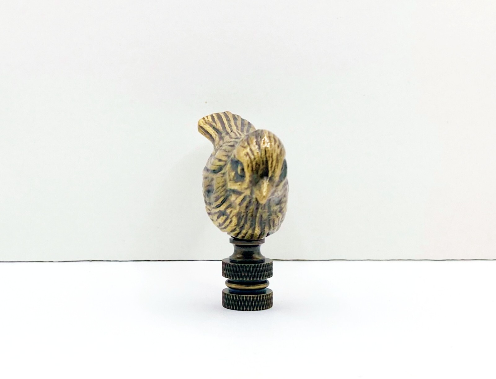 Lamp Finial-SPARROW-Antique Brass Finish, Highly detailed metal casting