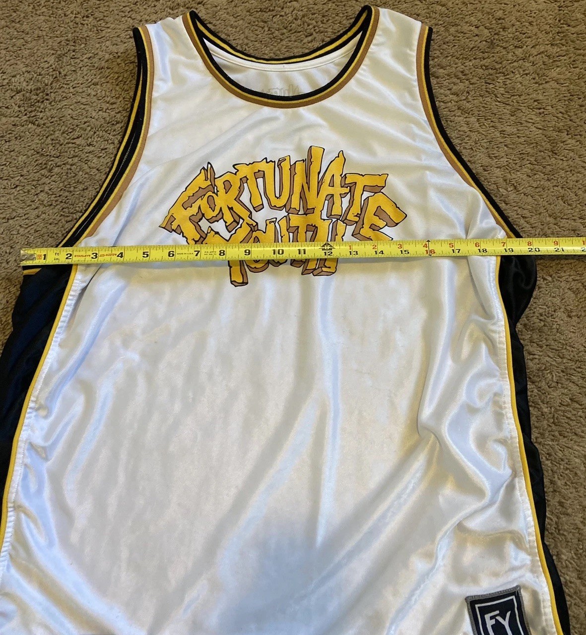 Fortunate Youth Reggae Band XL Jersey White 420 Rare Official Merchandise