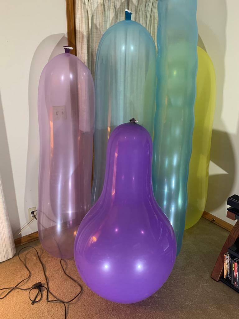CATTEX 32" Long Neck Giant Latex Looner Balloon, Standard and Crystal Colors
