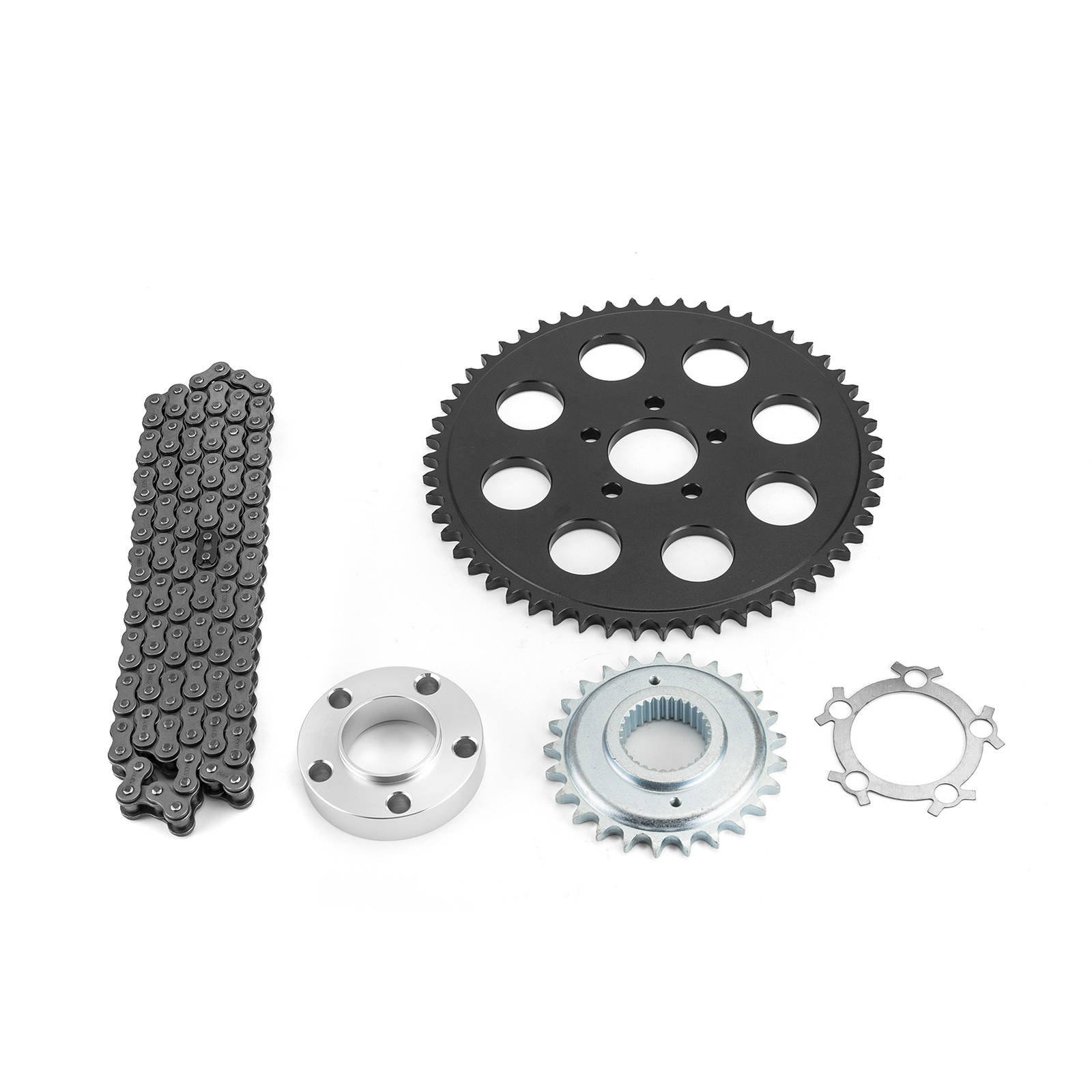 Chain Drive Conversion Kit For Harley Twin Cam Dyna Fat Bob Super Glide 06-17