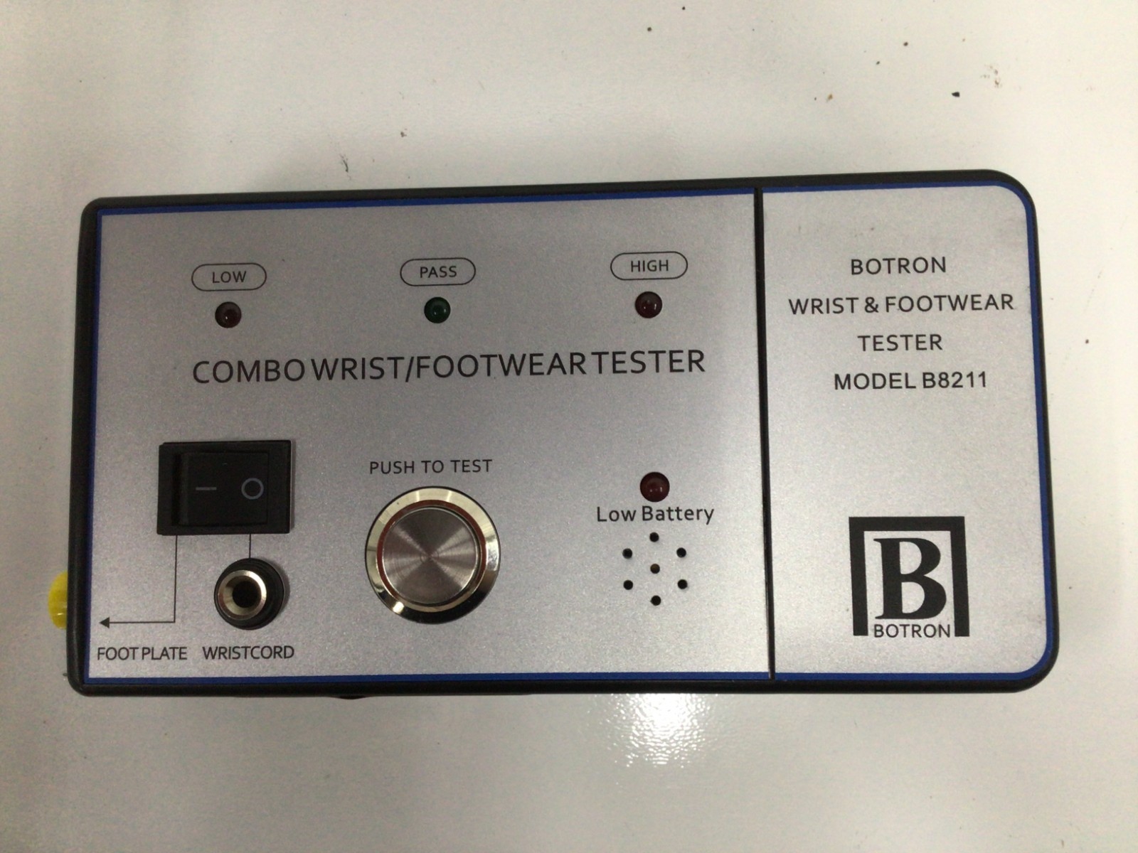 BOTRON - Deluxe Dual Wrist Strap and Footwear Tester