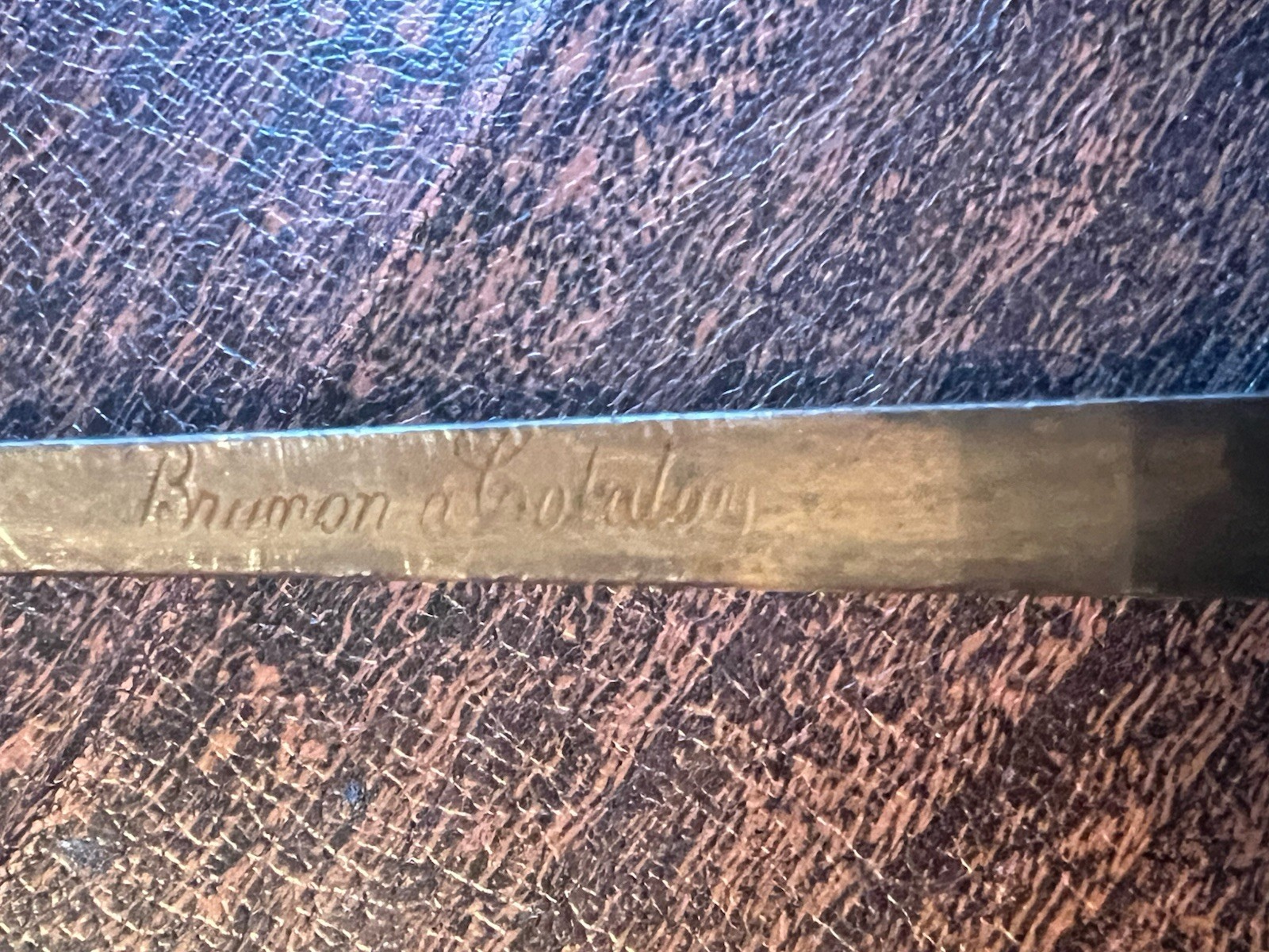 Antique French Fencing Foil Sword Brunon A Cotatay c1900 Épée Training Blade