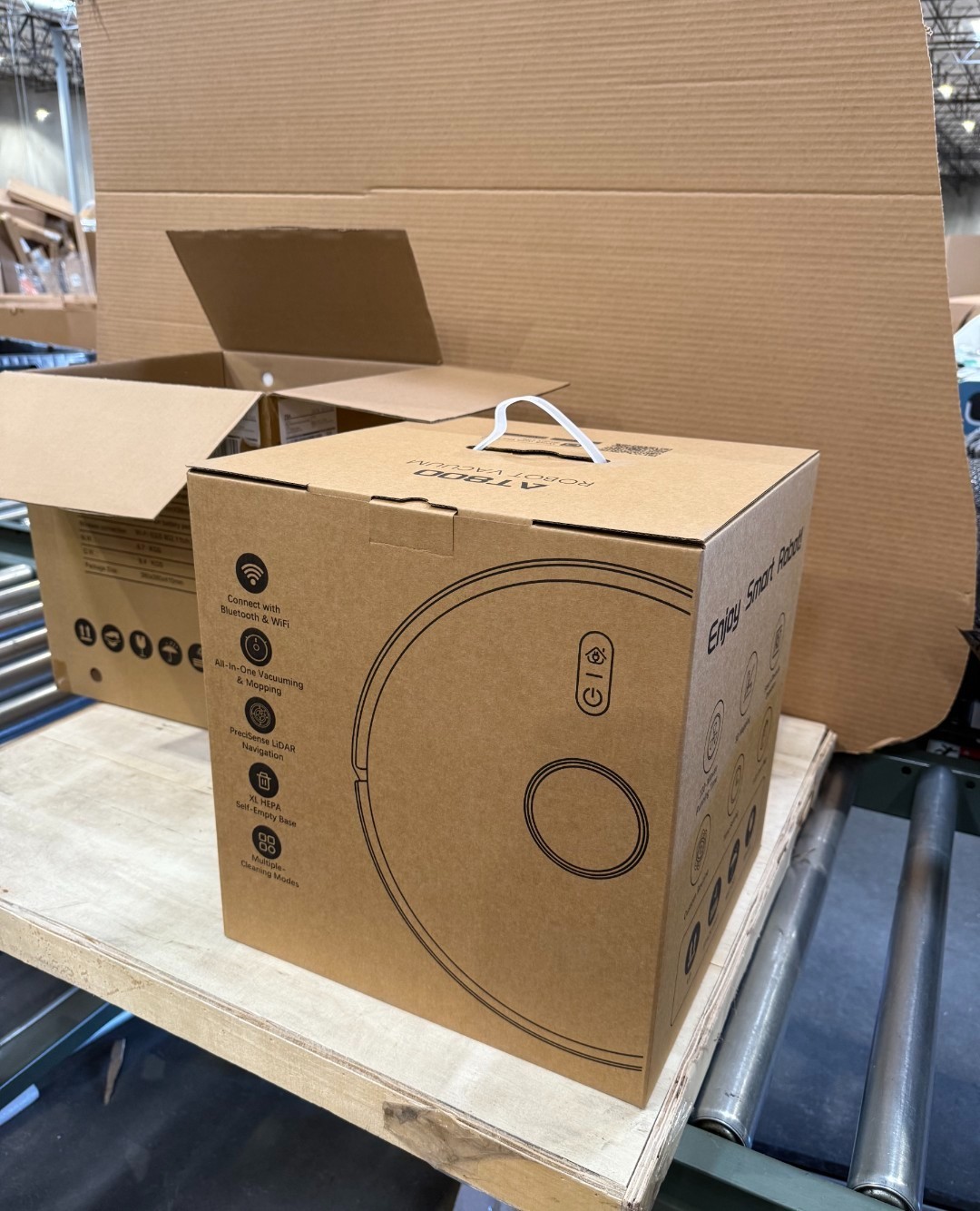 Robot Vacuum and Mop Combo with Self-Emptying Station (60-Day), LiDAR Navigation