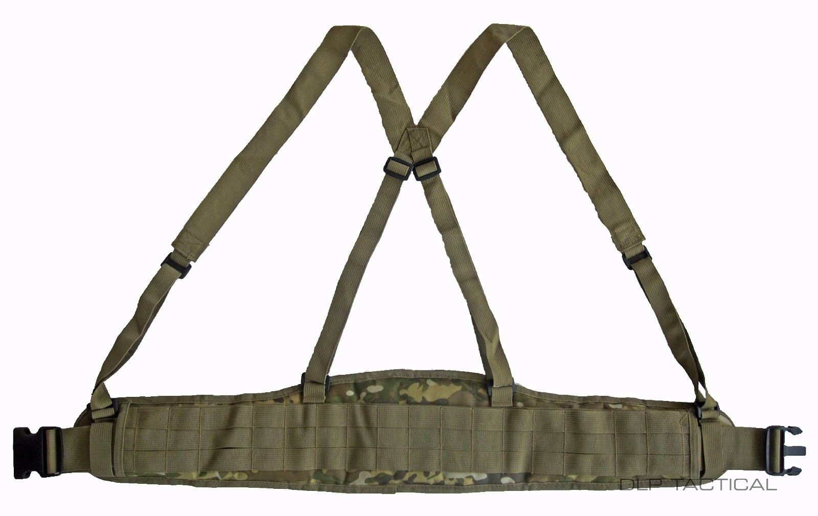 DLP Tactical MOLLE Battle Belt with Suspenders
