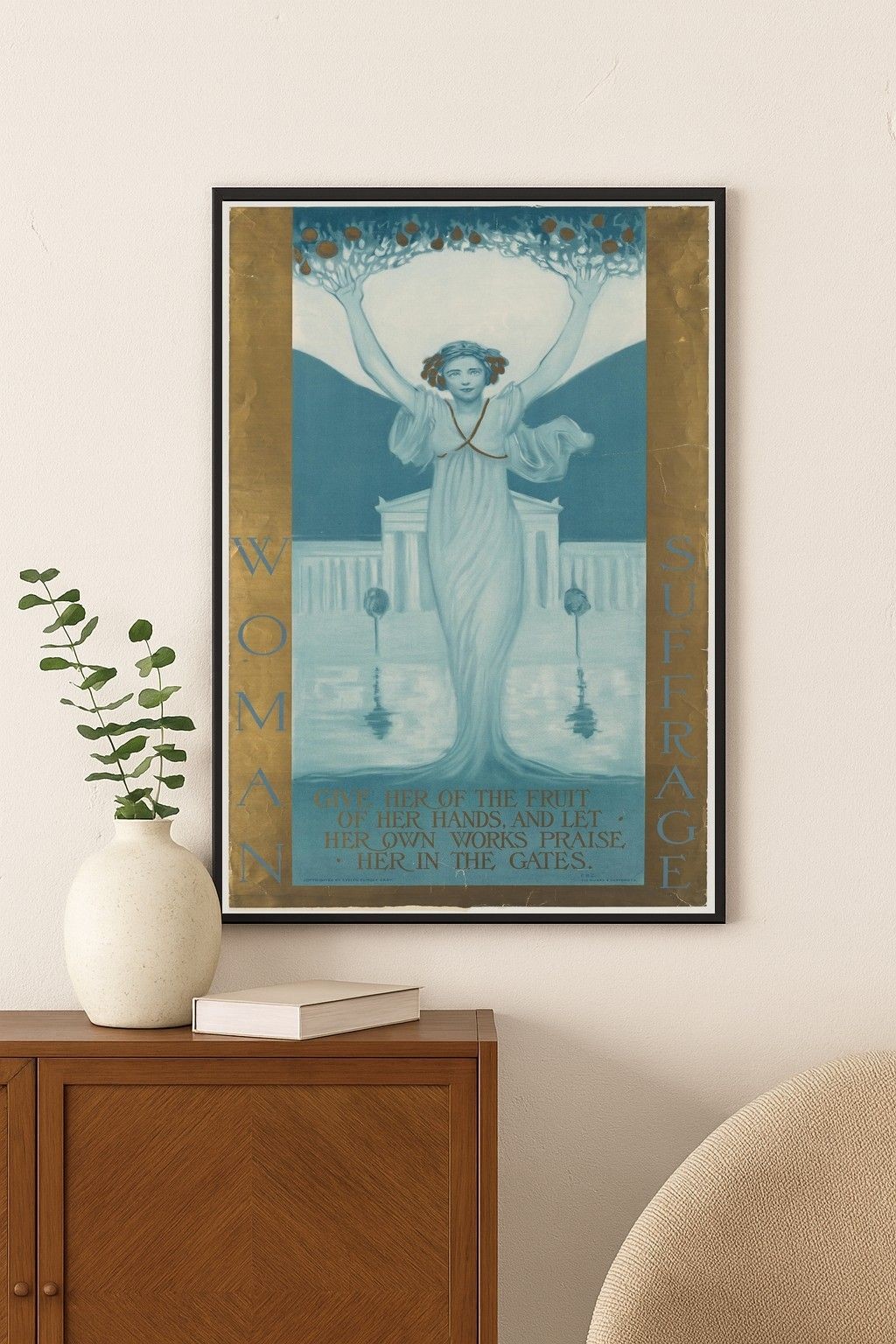 🗳️ Woman Suffrage Poster - Vintage Empowerment - 24x36” - Rare Matte Print