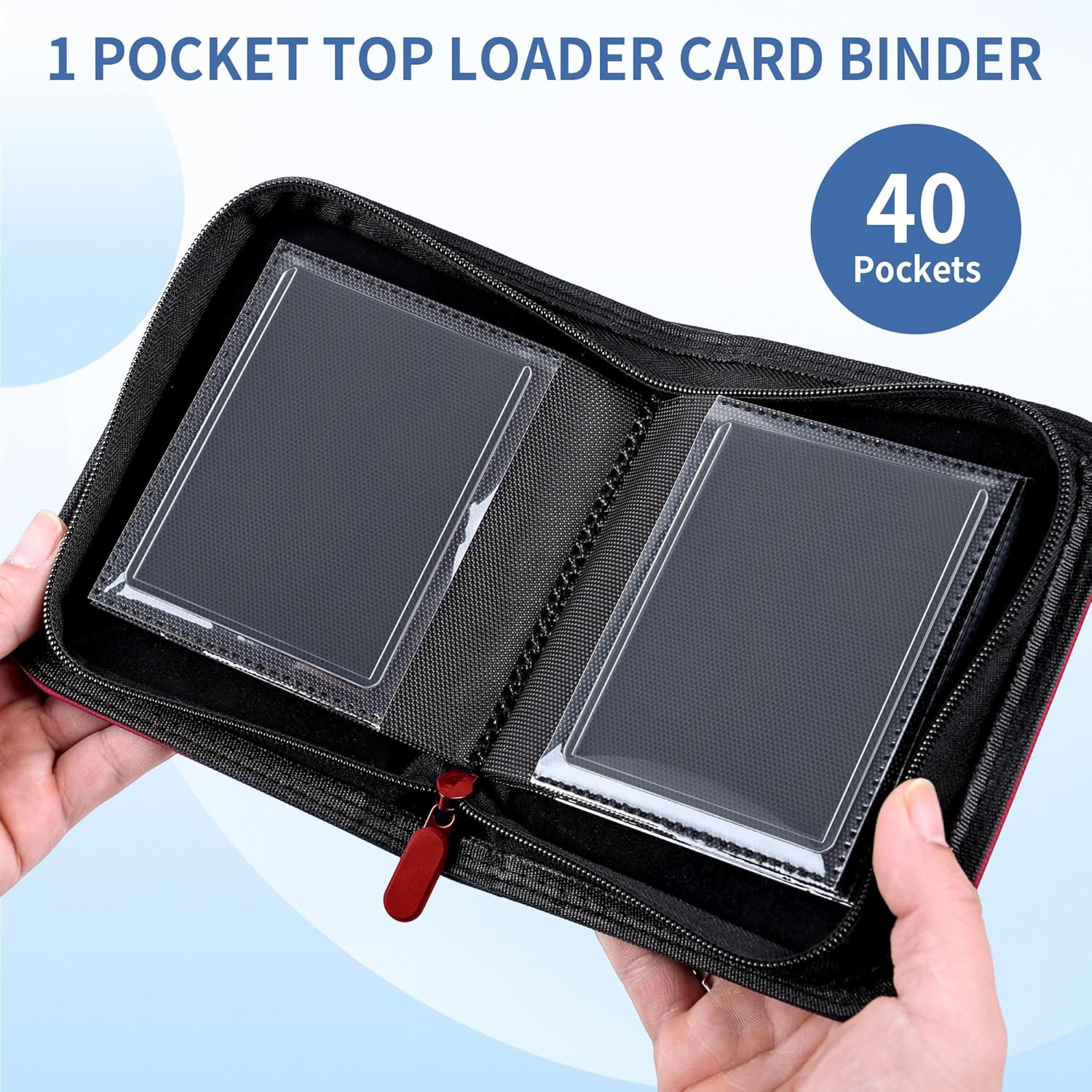 1 Pocket Toploader Binder 40 Pockets One Pocket Mini Trading Card Album,Diamond