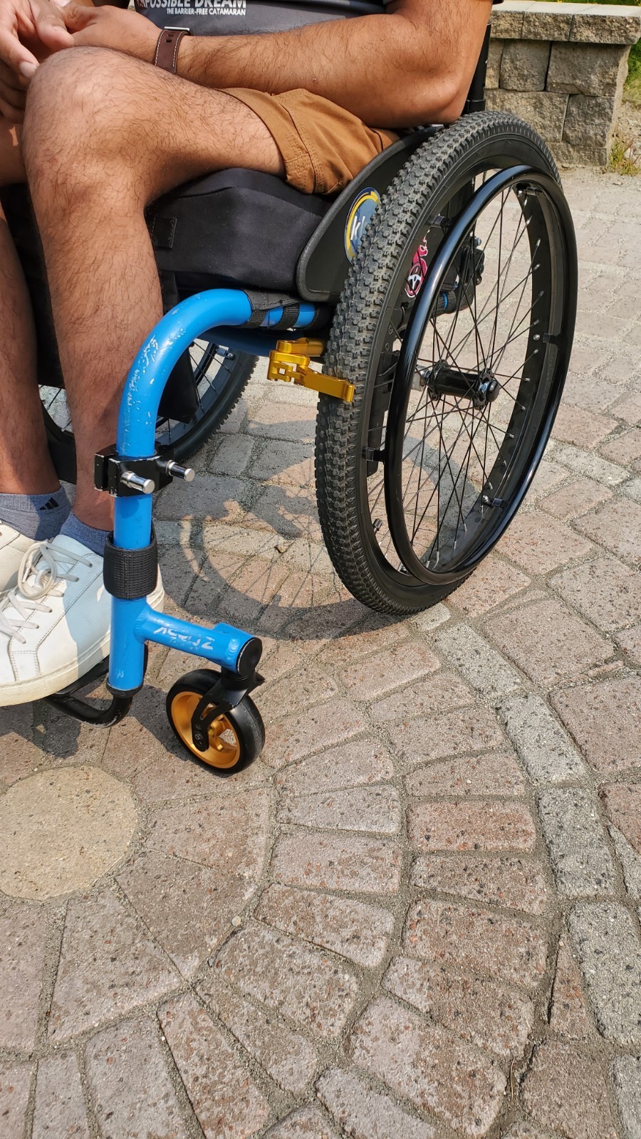 Pair of 24"x1.95" (507) Off-road Wheelchair Wheels with Axles (NEW)