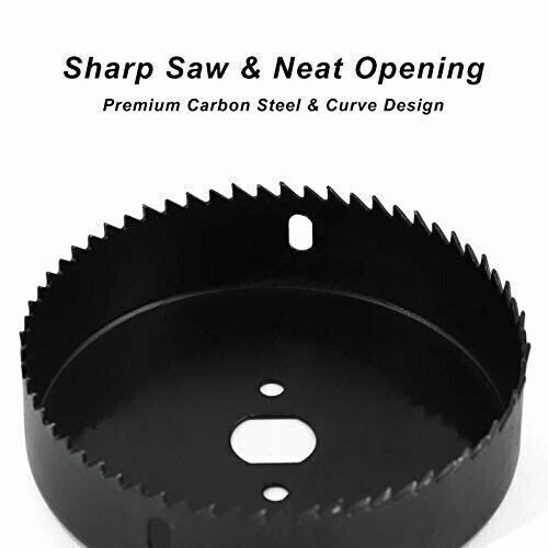 US 16 Set Hole Saw Cutter Set 3/4" - 5" Wood Plastic Sheet Metal Drill Bit Kit