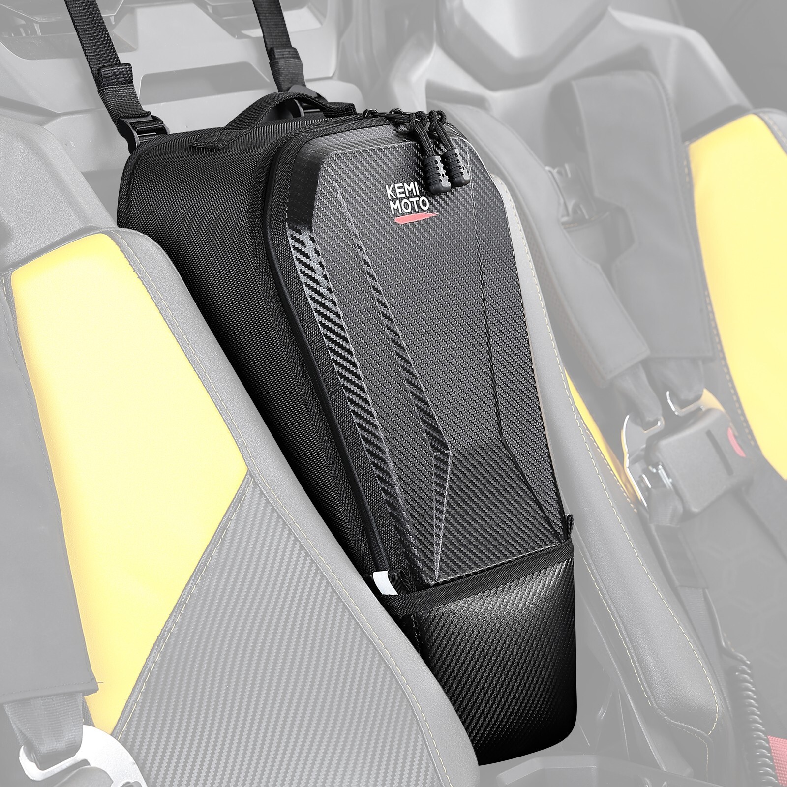 UTV Center Seat Console Storage Bag Shoulder Bag for Can-Am Maverick R 2024-2025