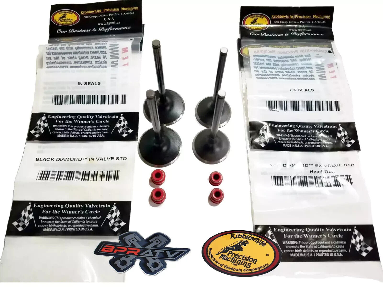 Honda TRX400EX TRX 400EX Kibblewhite Intake Exhaust Valves Guides Seals Springs