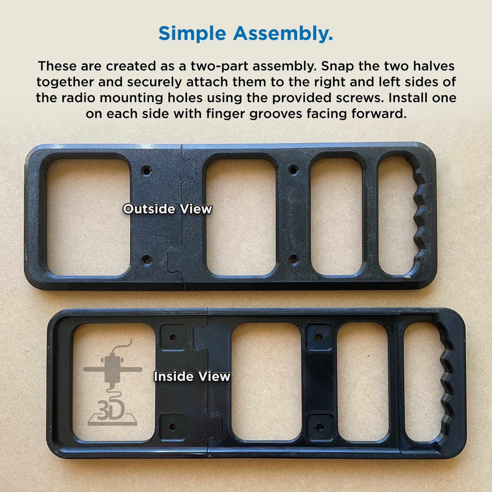 Carry Handles for ICOM IC-9700 and IC-7300 Radio Transceivers