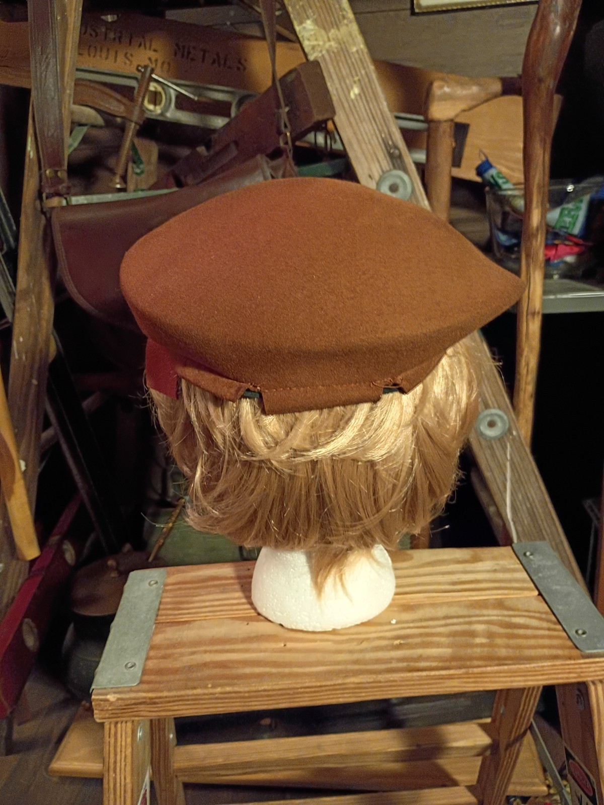 Vtg 1940s/50s Berkshires Ladies U.S.A Made 100% Wool Felt Hat Mohn Brothers Co.